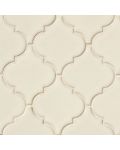 Antique White Arabesque 8mm Glass Tile