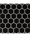 Black 2" Hexagon Matte Tile