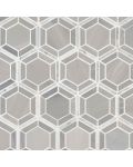 Hexagono Grigio Polished Mosaic Tile