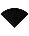 Premium Black 9" Radius Cornershelf Polished Tile