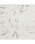 Statuario Celano Hexagon Glass Tile