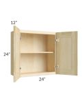 Unfinished Shaker 24x24 Wall Cabinet 