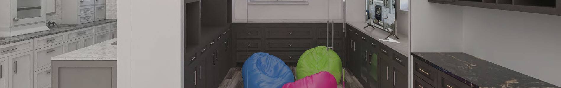 A kid's playroom in our showroom